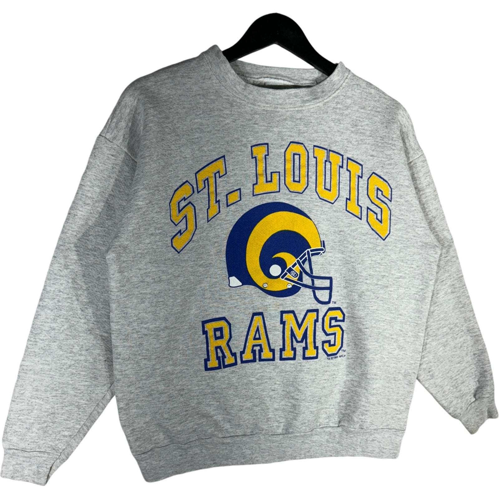 Vintage 90's St. outlets Louis Rams Large Crewneck Sweat Shirt Long Sleeve