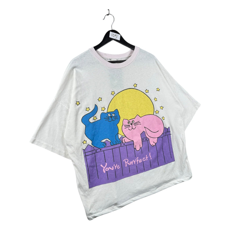 Vintage You’re Purrfect Cat Graphic T-Shirt