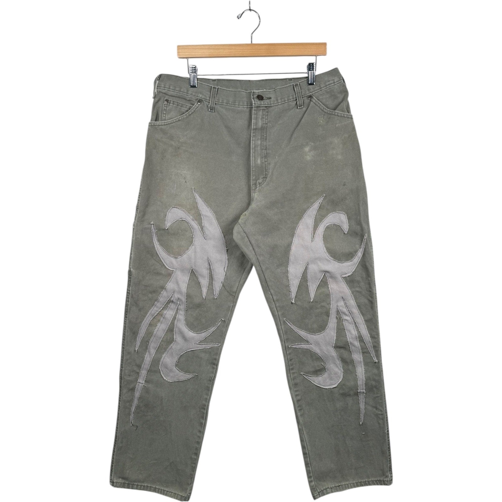 Vintage Dickies Patchwork Carpenter Denim Jeans 35x30.5