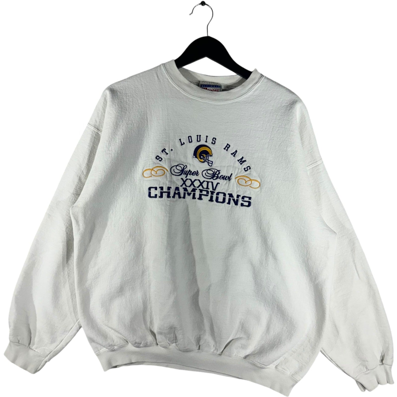 Vintage St. Louis Rams Super Bowl XXXIV Champions Crewneck