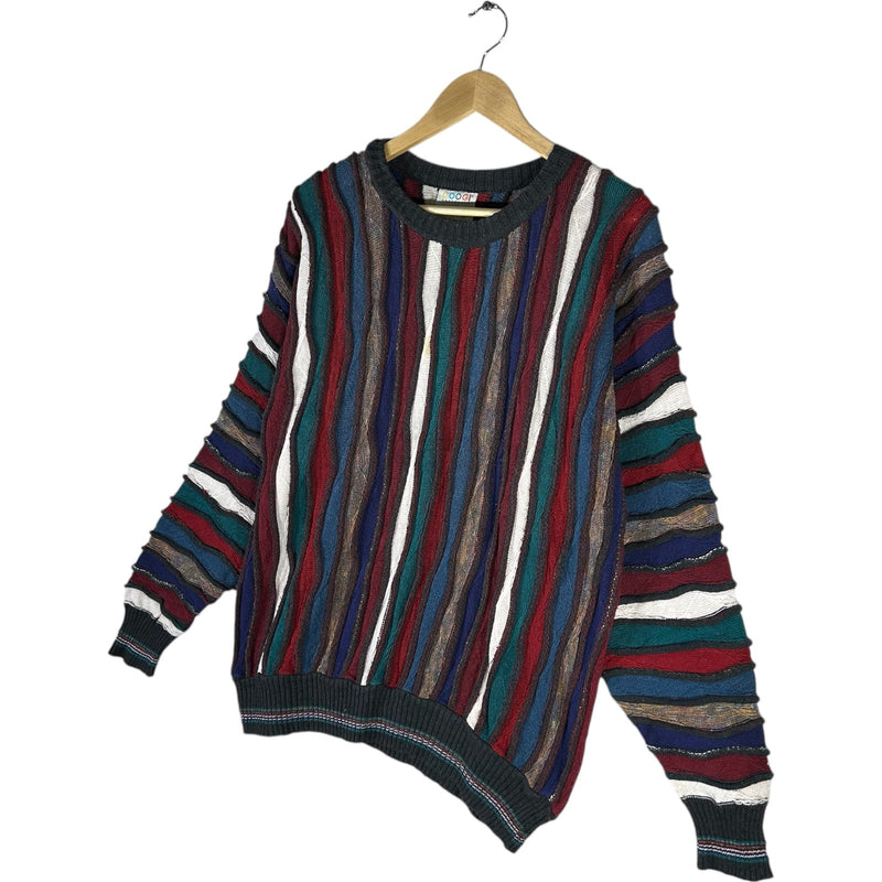 Vintage Coogi Multicolor 3D Ribbon Knit Sweater