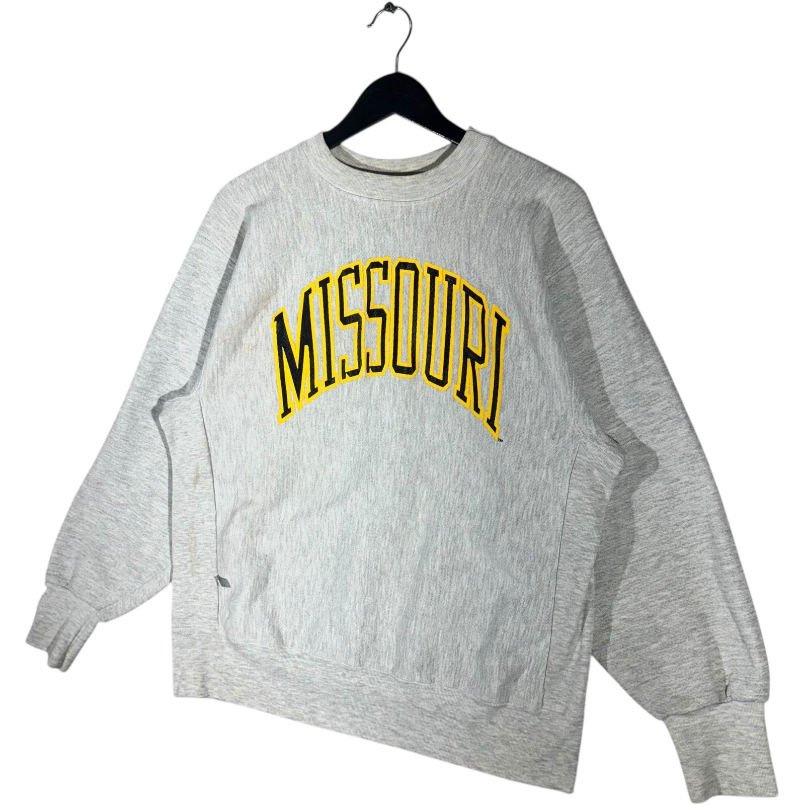 Vintage University Of Missouri Spellout Crewneck 90s