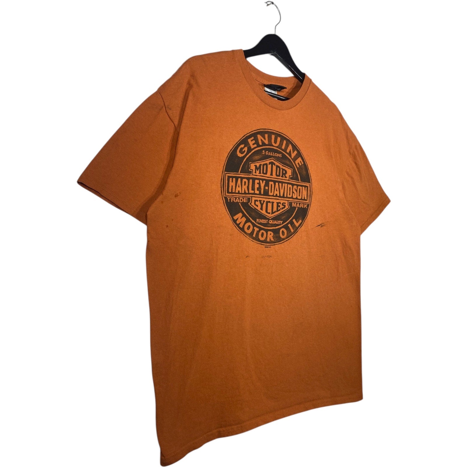 Vintage Harley Davidson Genuine Motor Oil Logo T-Shirt