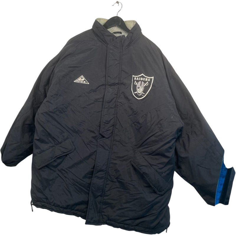 Vintage Oakland Raiders Logo NFL Puffer Jacket
