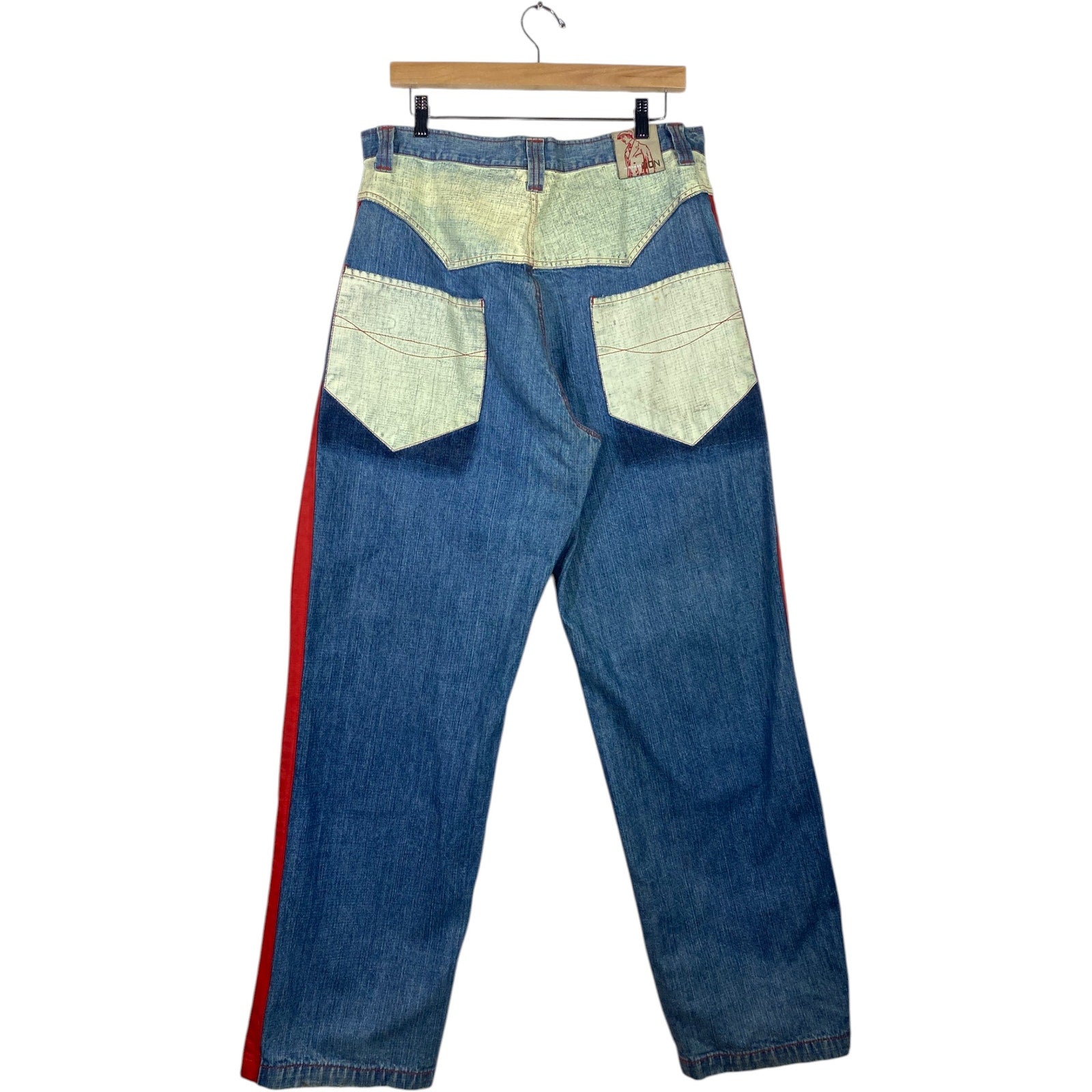 Vintage Don Patchwork Denim Jeans 34