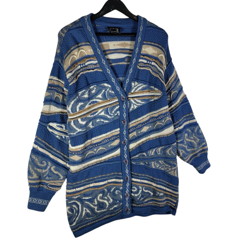 Vintage Coogi 3D Knit Cardigan Sweater