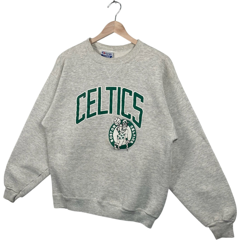 Vintage Boston Celtics Chest Spellout NBA Crewneck