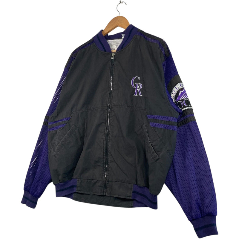 Vintage Colorado Rockies Mini Logo MLB Light Jacket