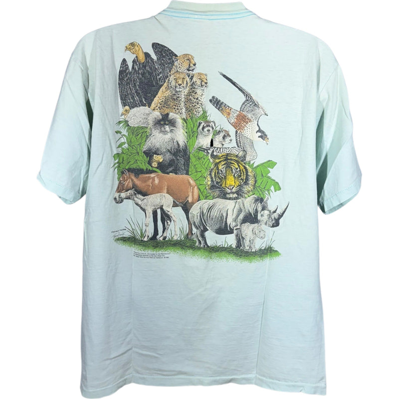 Vintage San Diego Zoo Animals Tee 1987