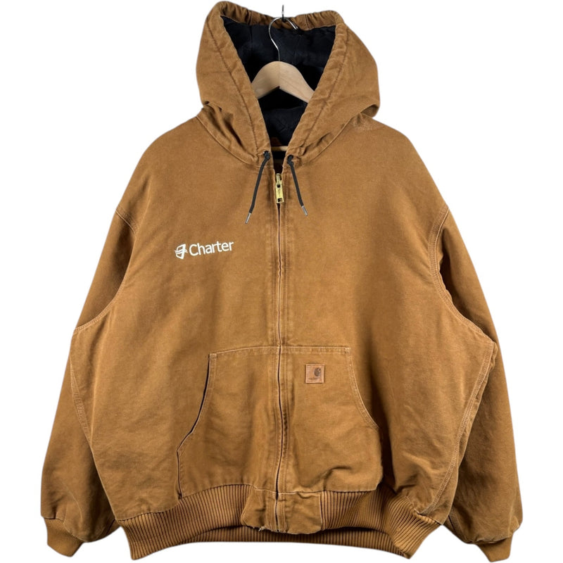 Vintage Carhartt Insulated Active Jac Hoodie Full Zip Jacket