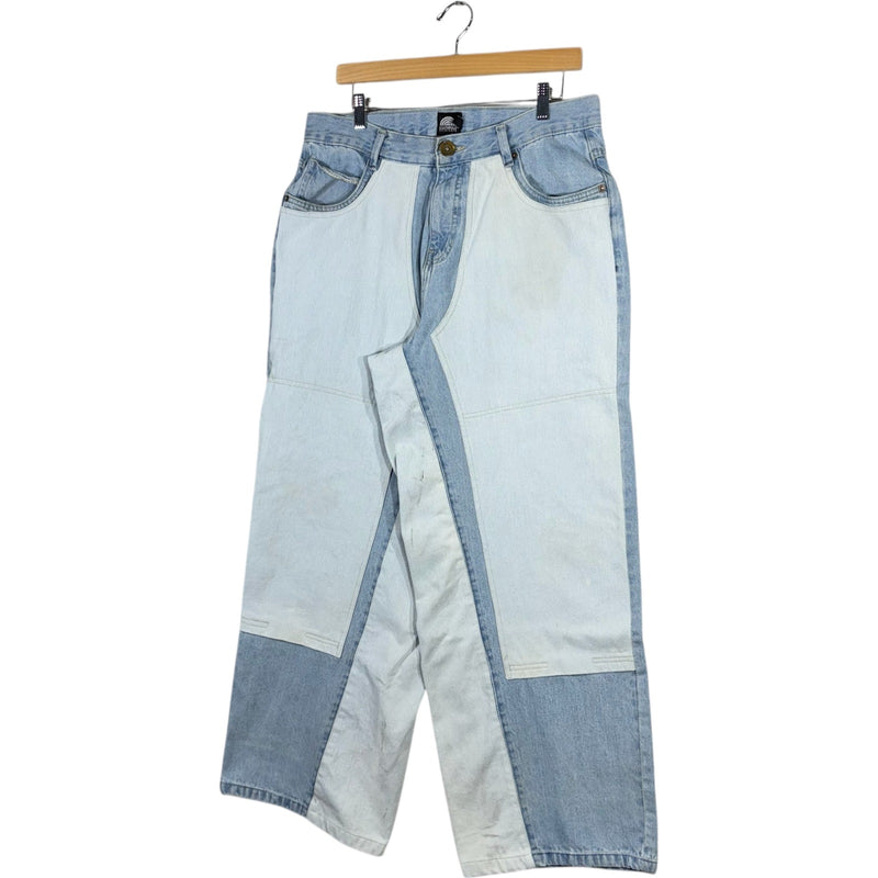 Vintage Cut & Sew Southpole Wide Leg Denim Jeans 34 x 32