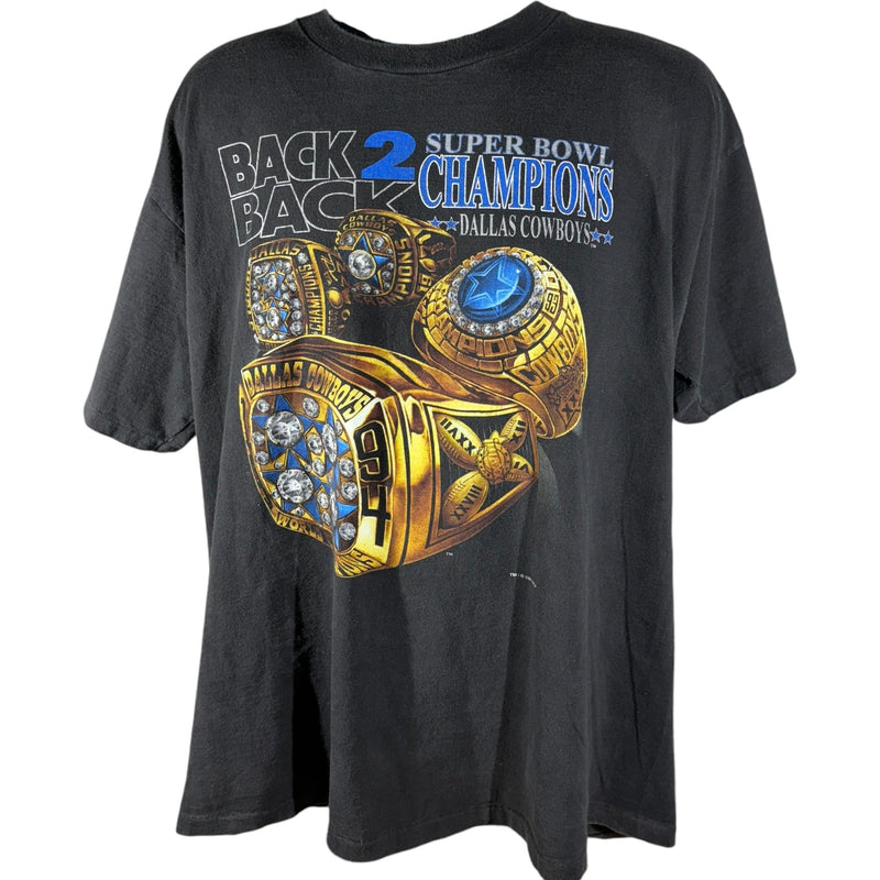 Vintage Salem Sports Dallas Cowboys Back 2 Back Champs Tee