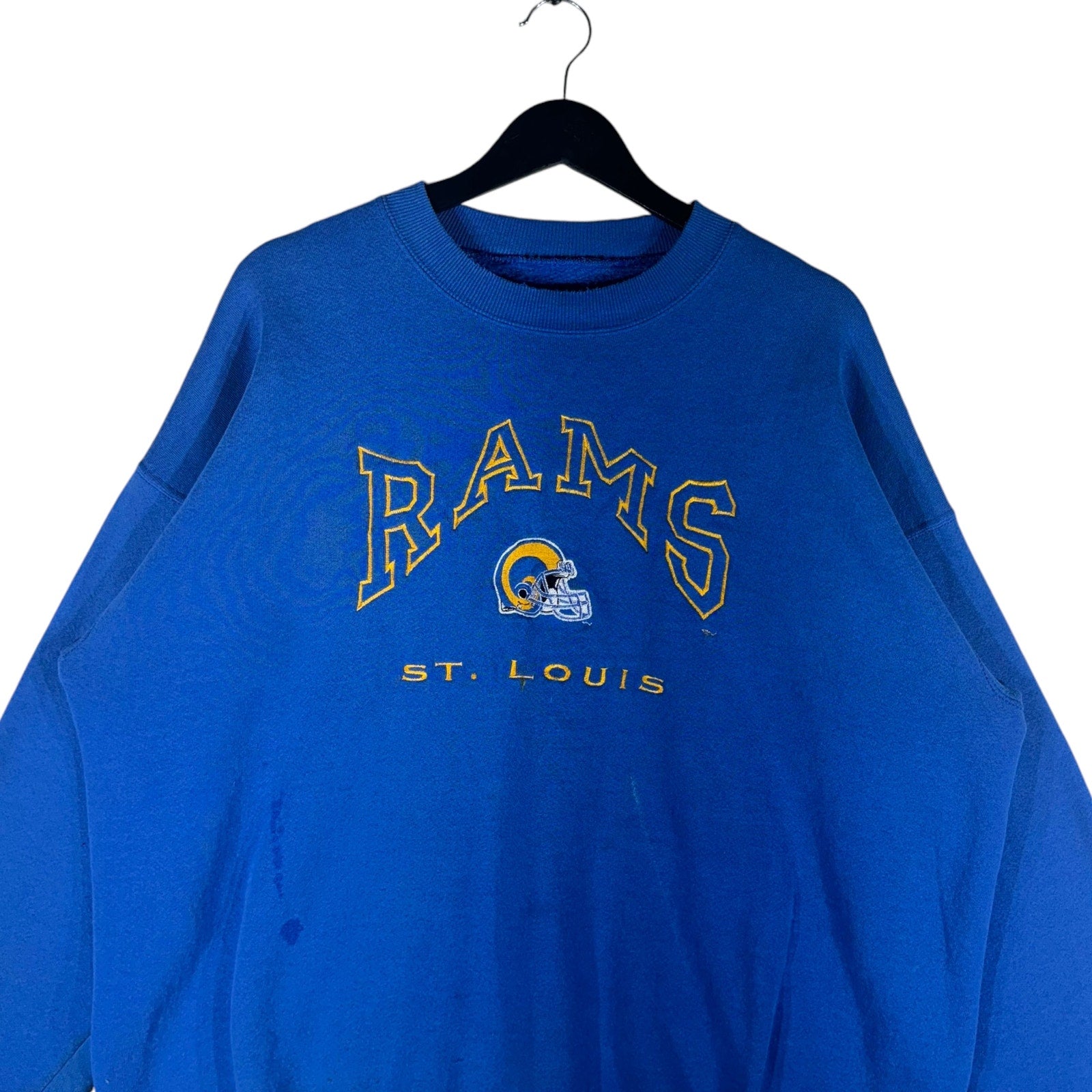 Vintage NFL St. Louis Rams Embroidered Crewneck