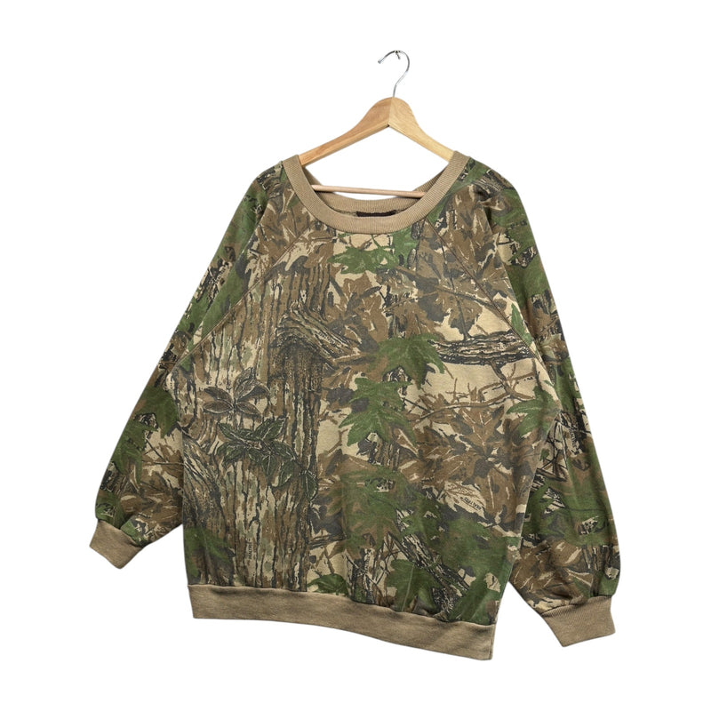 Vintage Liberty Real Tree Camouflage AOP Crewneck