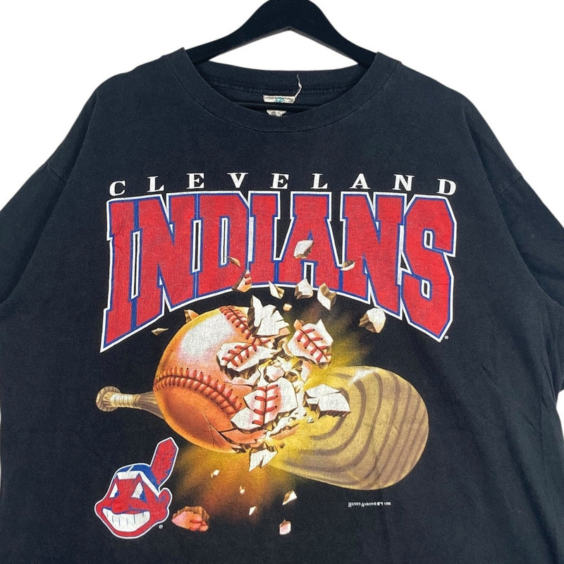 Vintage Cleveland Indians Spellout MLB T-Shirt 90s