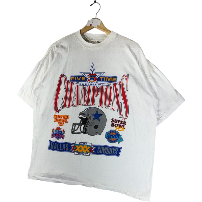 Vintage Dallas Cowboys Five Time Champion NFL Graphic T-Shirt