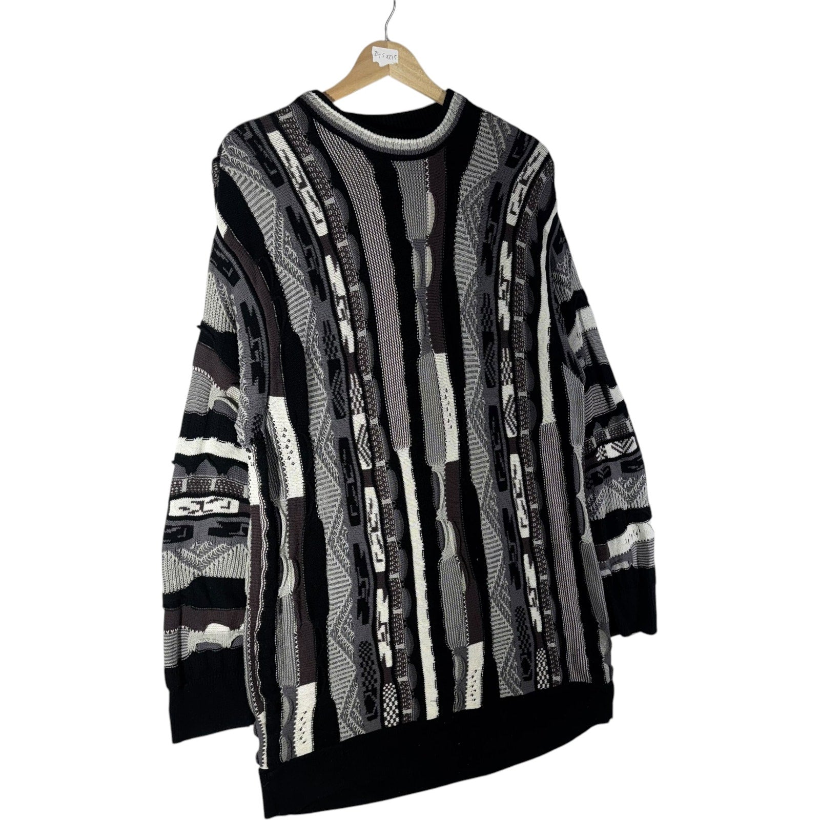 Vintage Coogi 3D Patterned Pullover Sweater