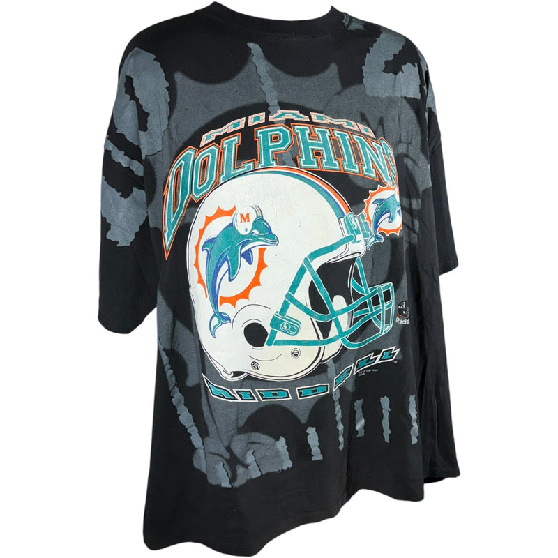 Vintage Miami Dolphins Helmet AOP NFL Tee 90s