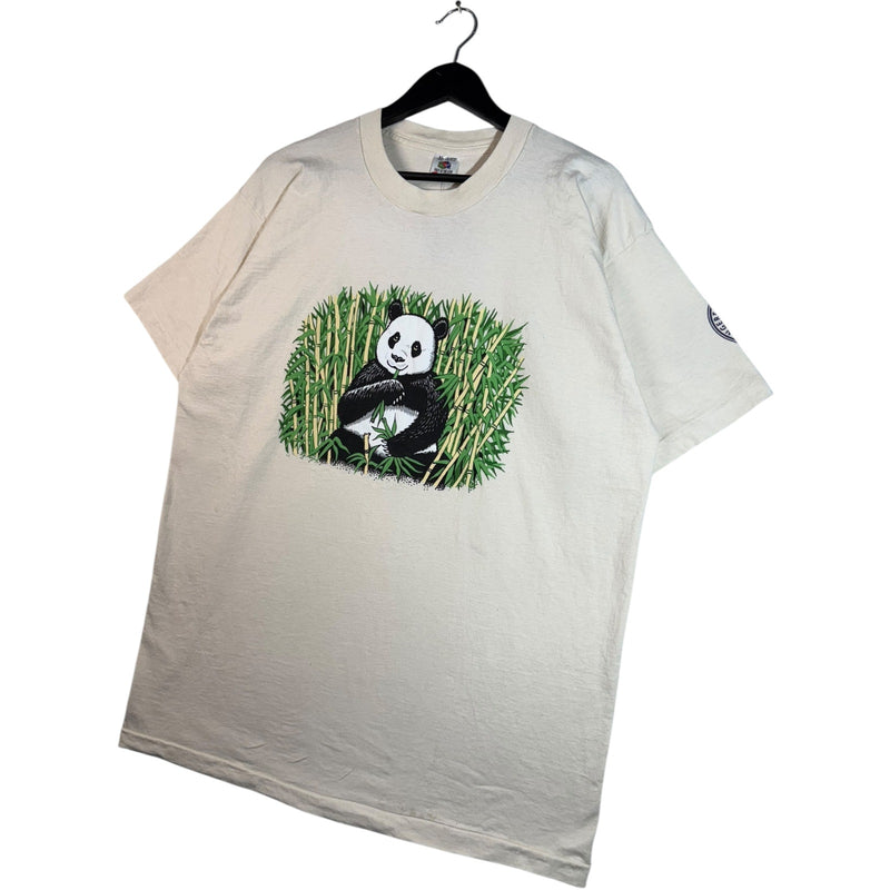 Vintage Panda Bamboo Graphic T-Shirt