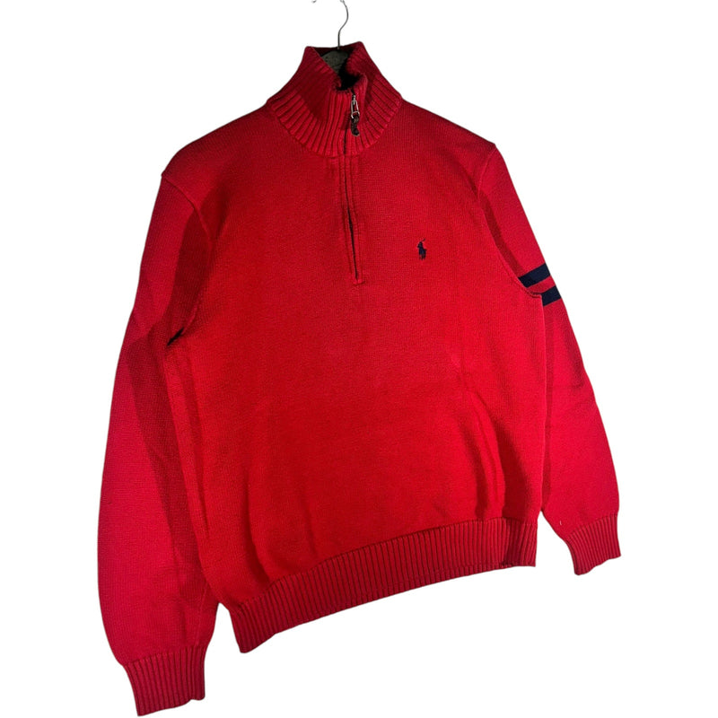 Vintage Polo Ralph Lauren 1/4 Zip Knit Sweater 90s