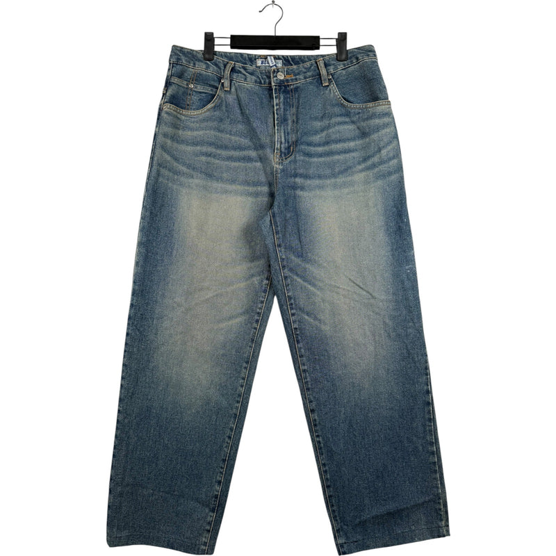 Vintage Blue Force Wide Leg Denim Jeans 34x28