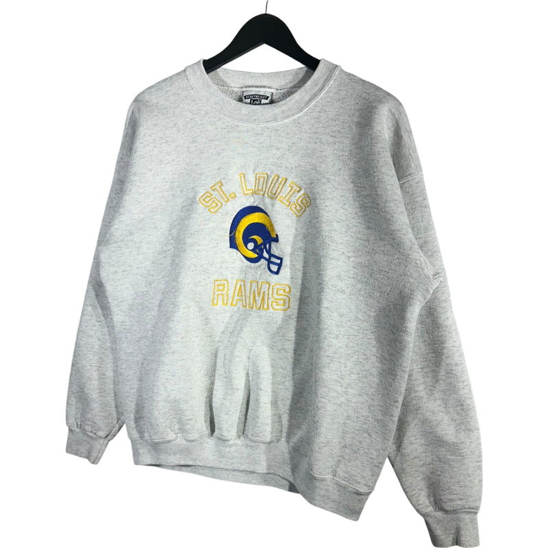 Vintage St. Louis Rams Embroidered Logo Crewneck