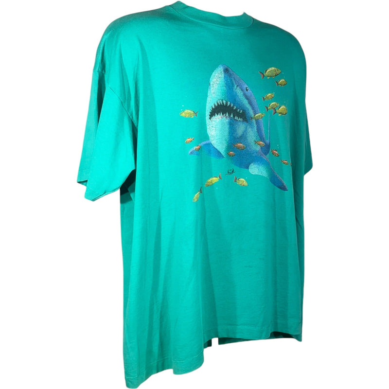 Vintage Shark Amongst Fishes Nature Tee