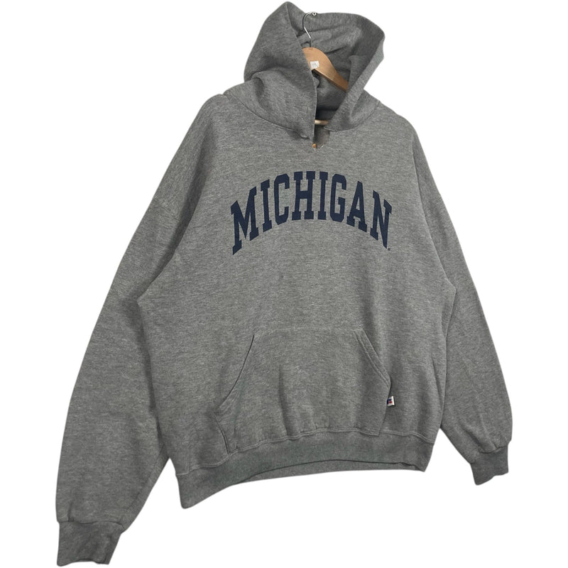 Vintage Russell University Of Michigan Arch Spellout Hoodie