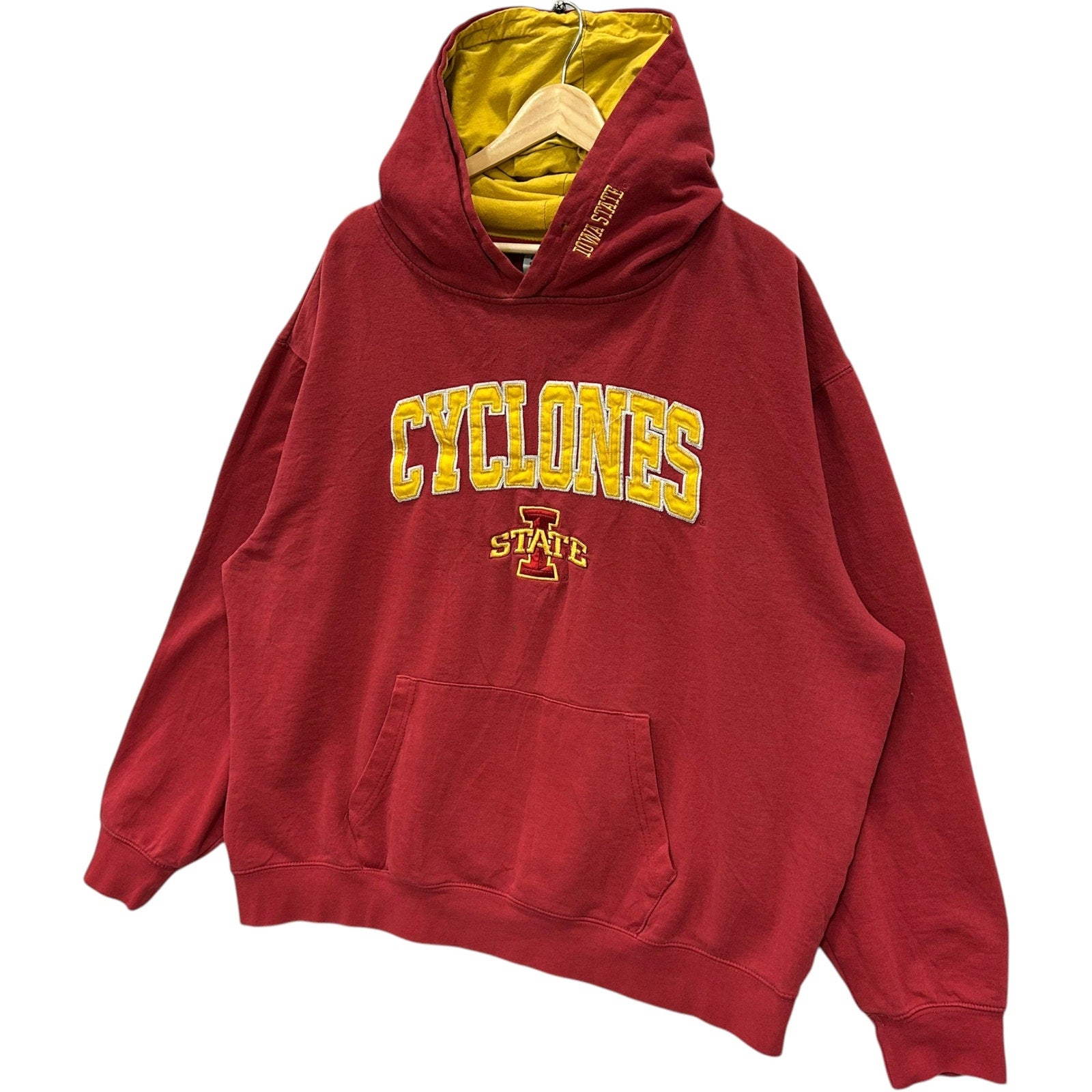 Vintage Iowa State University Cyclones Patch Spellout Hoodie