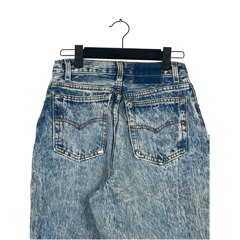 Vintage Levis Acid Wash Denim Cut Off Shorts 26