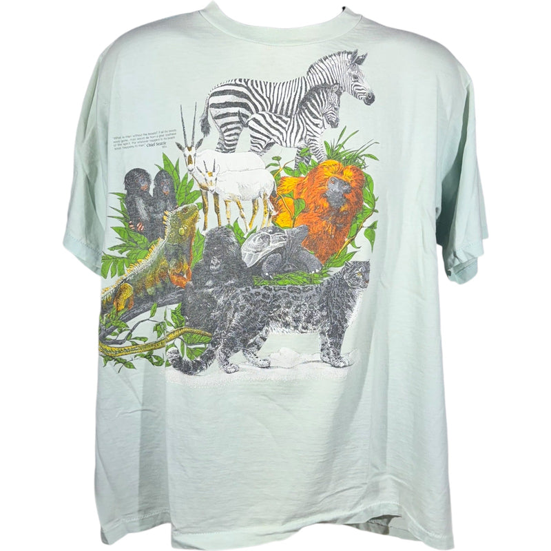 Vintage San Diego Zoo Animals Tee 1987