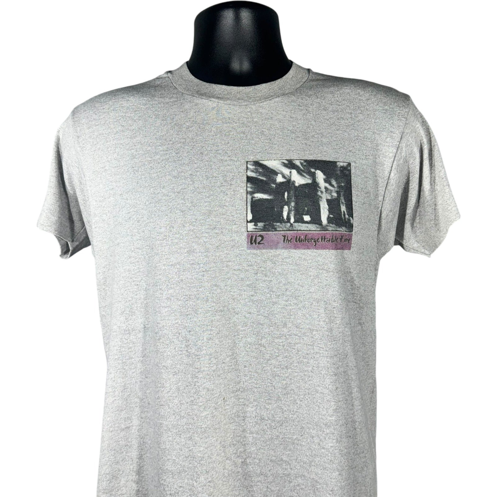 Vintage U2 The Unforgettable Five Tour Tee 80's