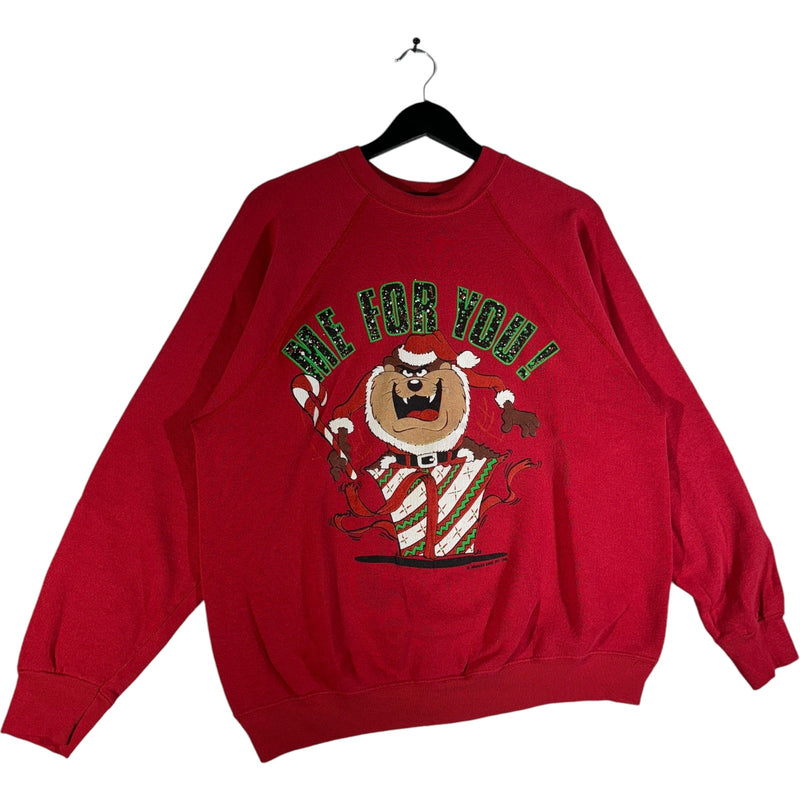 Vintage Tasmanian Devil "Me For You!" Christmas Crewneck