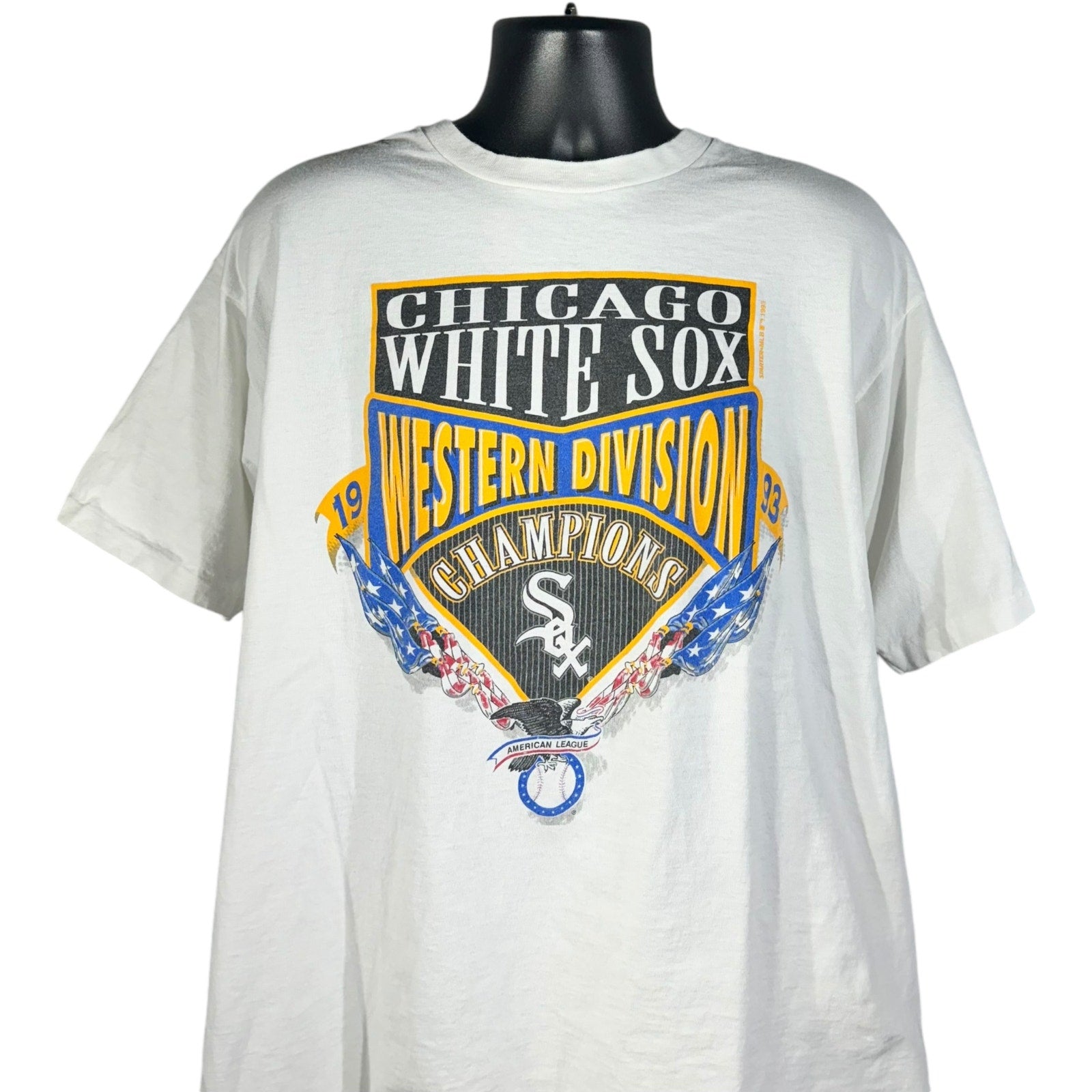 Vintage Chicago White Sox Western Division Champs Tee 1993