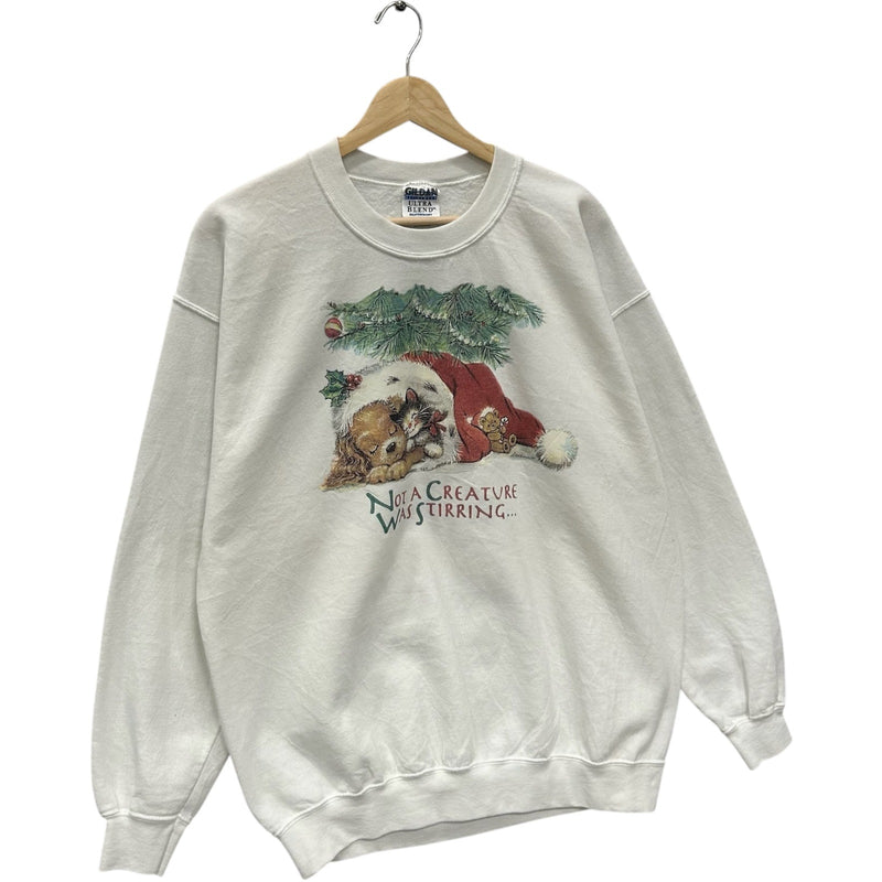 Vintage "Not A Creature Was Stirring" Christmas Crewneck