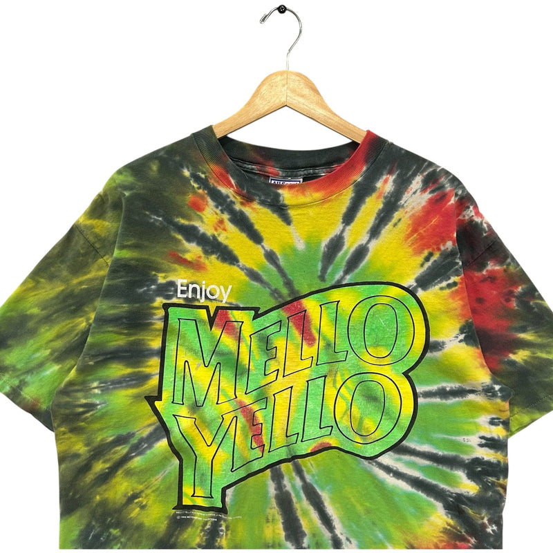 Vintage Enjoy Melo Yello Beverage Tie Dye Promo Tee