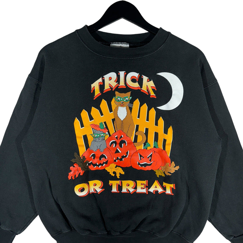 Vintage Trick Or Treat Halloween Crewneck