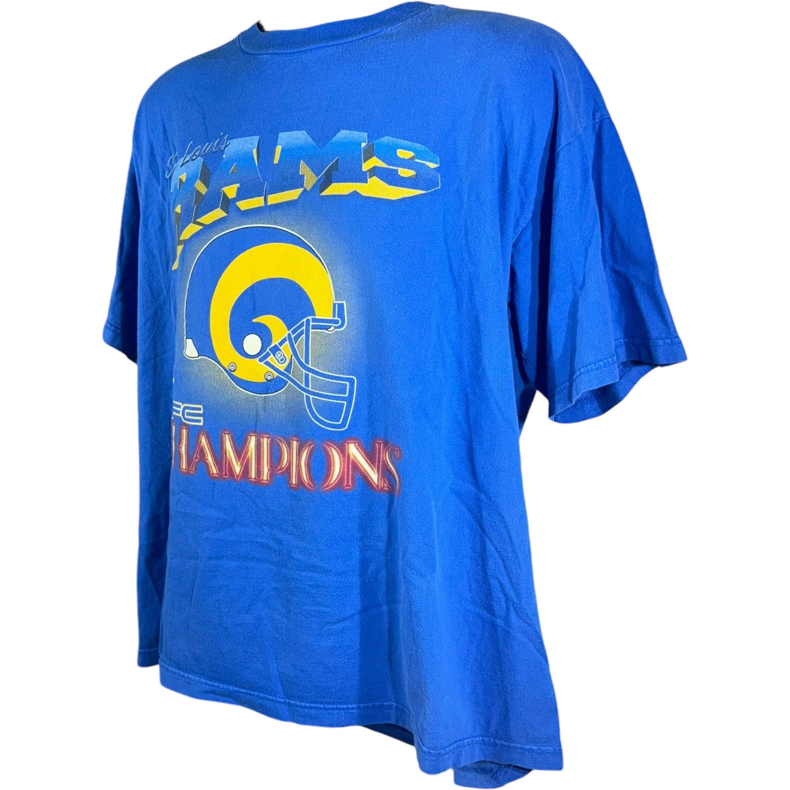 Vintage St. Louis Rams NFC Champions Big Helmet Tee