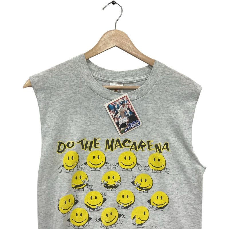 Vintage "Do The Macarena" Smiley Face Cut Off Tee