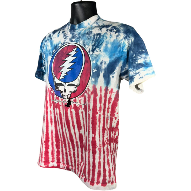 Vintage Liquid Blue Grateful Dead "Steal Your Face" Tie Dye Tee