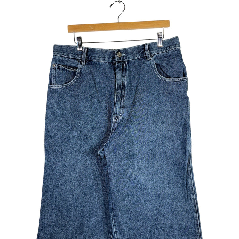 Vintage Y2K Wide Leg Relaxed Fit Denim Jeans 36x30