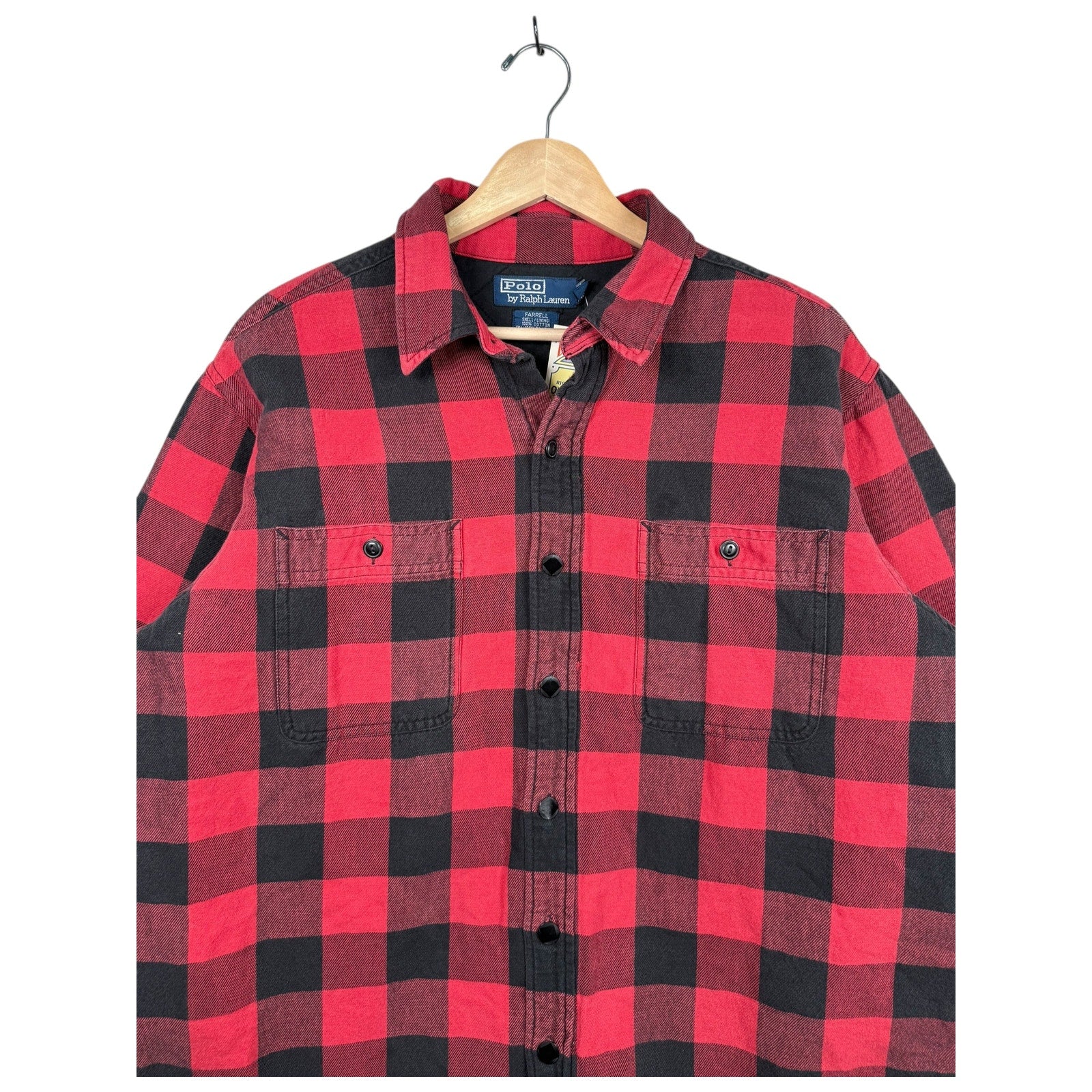 Vintage Polo Ralph Lauren Farrell Flannel Long Sleeve Button Up