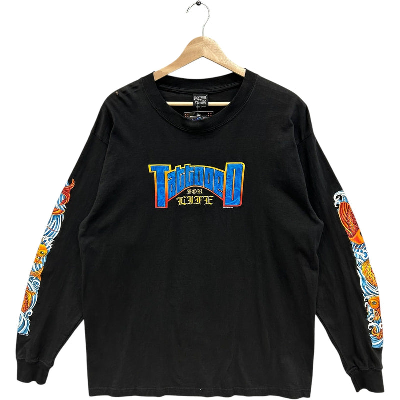 Vintage Y2K Tattoo Convention Long Sleeve Sleeve Print Tee