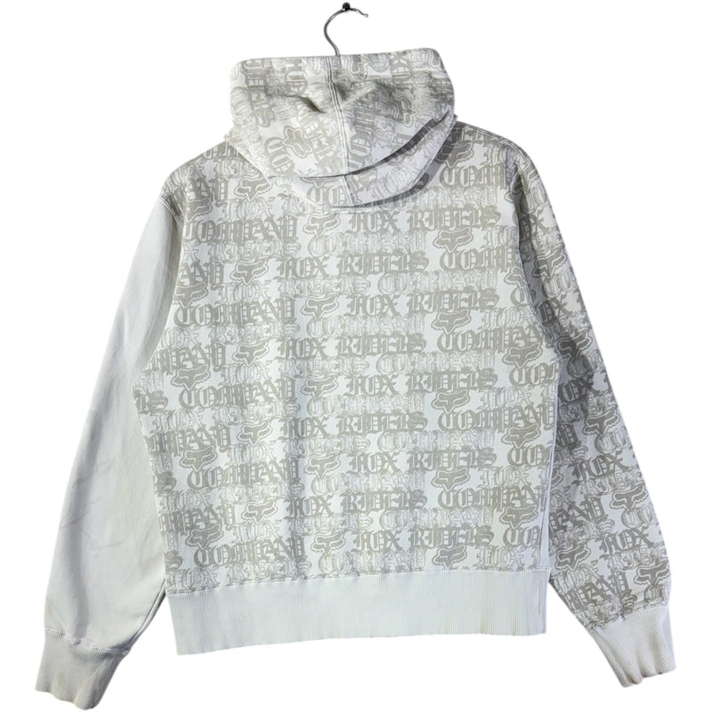 Vintage Fox Embroidered Logo Hoodie