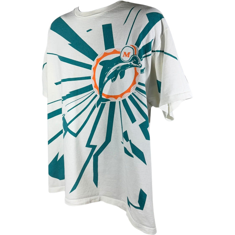 Vintage Starter Miami Dolphins Shock Wave NFL Tee 90s