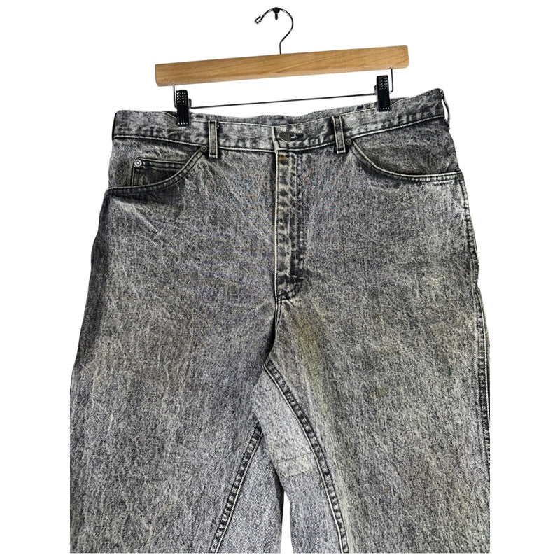 Vintage Lee Denim Cut & Sew Carpenter Shorts 36
