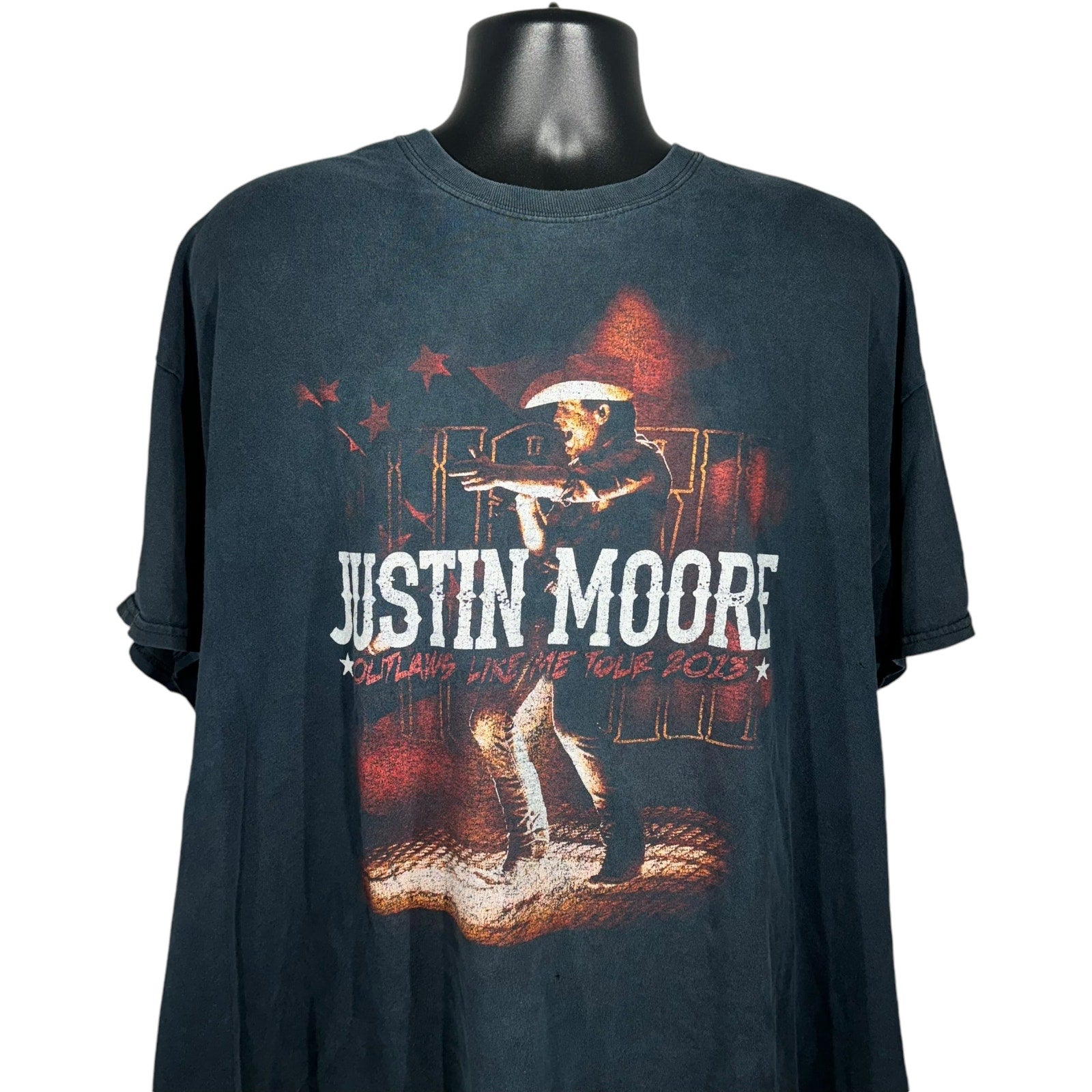 Vintage Justin Moore Outlaws Like Me Tour Tee 2013