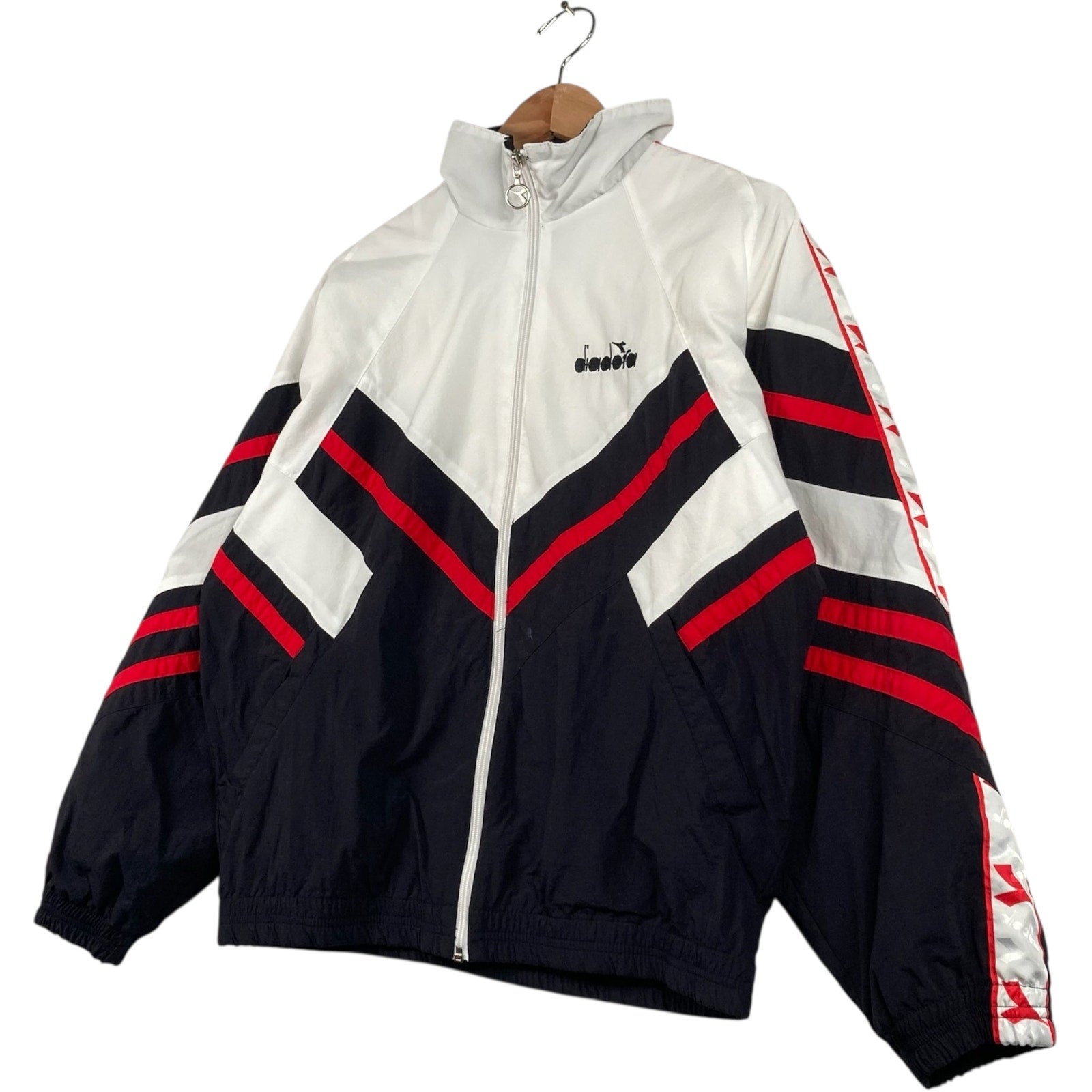 Vintage Diadora Spellout Full Zip Light Jacket