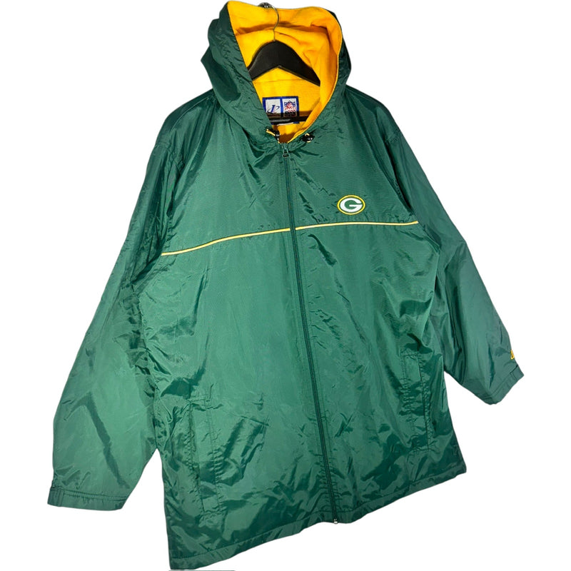 Vintage Logo Athletic Green Bay Packers NFL Hooded Jacket