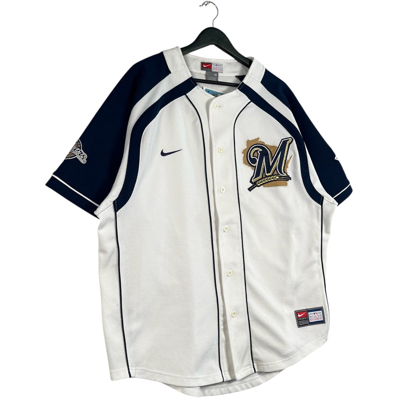 Vintage Nike Milwaukee Brewers Logo MLB Jersey